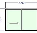 700-3021XO ICON-D DOUBLE SLIDING DOOR GOVARO